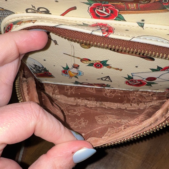 Loungefly Cream and Brown Harry Potter Backpack - Picture 8 of 8